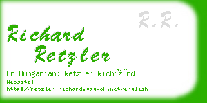 richard retzler business card